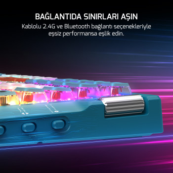 GAMEPOWER SENSE TKL RGB RED SWITCH MEKANIK KLAVYE