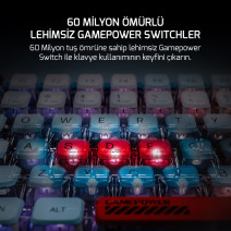 GAMEPOWER SENSE TKL RGB RED SWITCH MEKANIK KLAVYE